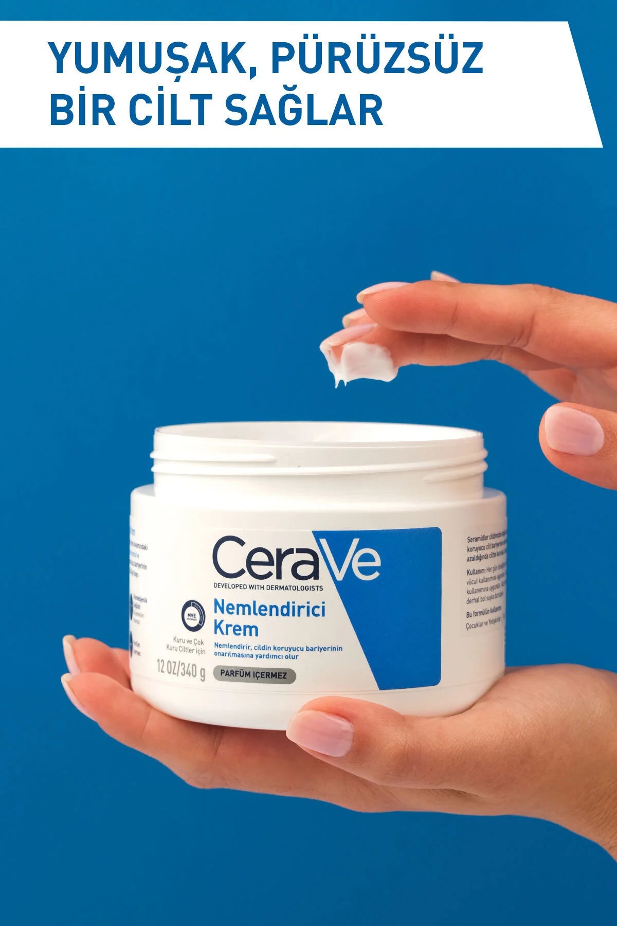 CeraVe Nəmləndirici (Üz və Bədən Kremi Quru Dərilər üçün ) 340qr