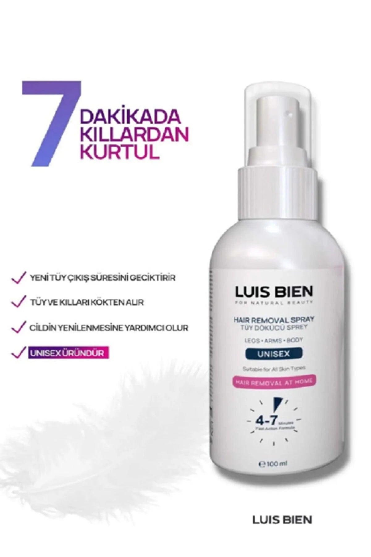 Luis Bien Unisex Tük tökən Sprey
