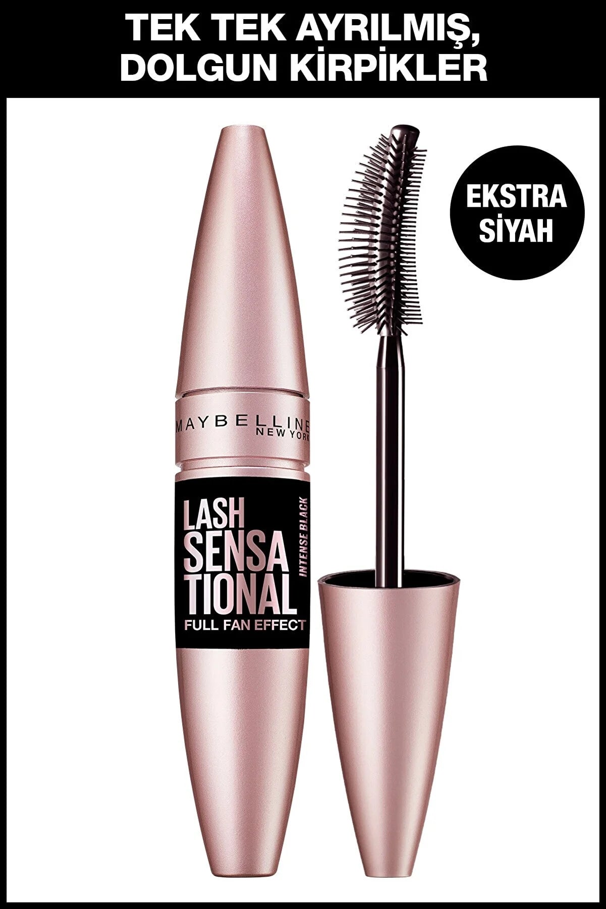 Maybelline New York Lash Sensational Yelpazə Etkili Intense Black Maskara